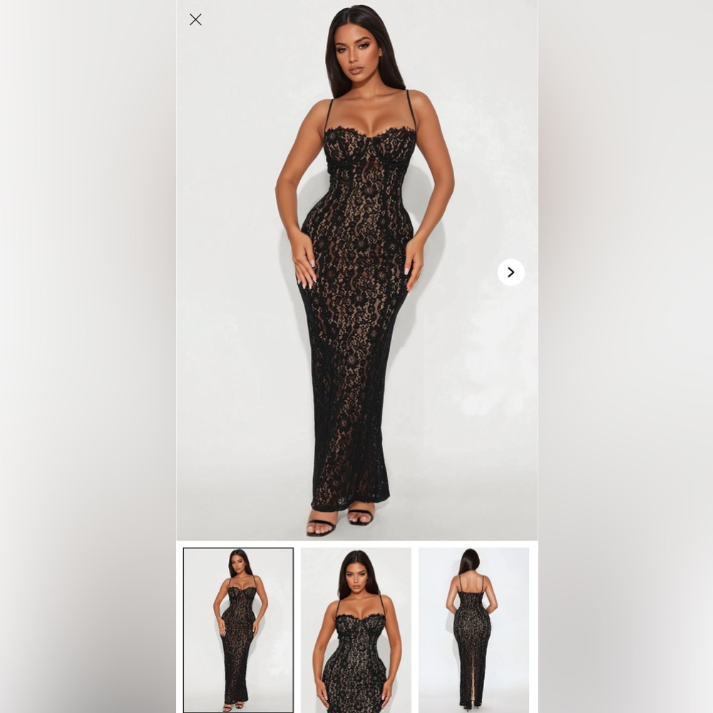 Elegant Black Lace Gown